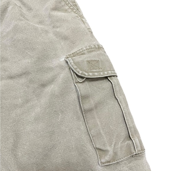 Men’s Cargo Outdoor Utility Workwear Pants Distressed Size 34 Tan - Picture 5 of 12